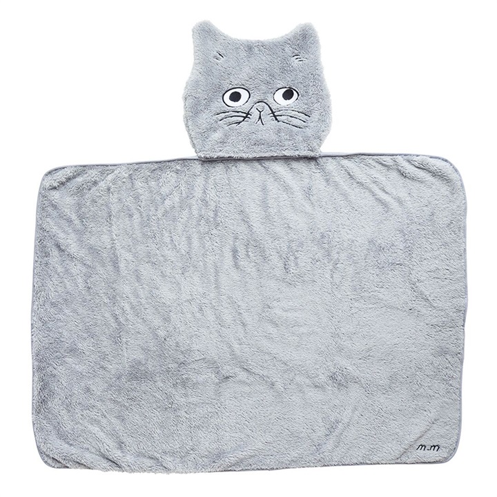 【松尾ミユキ】Cat Face Blanket キャットフェイスブランケット