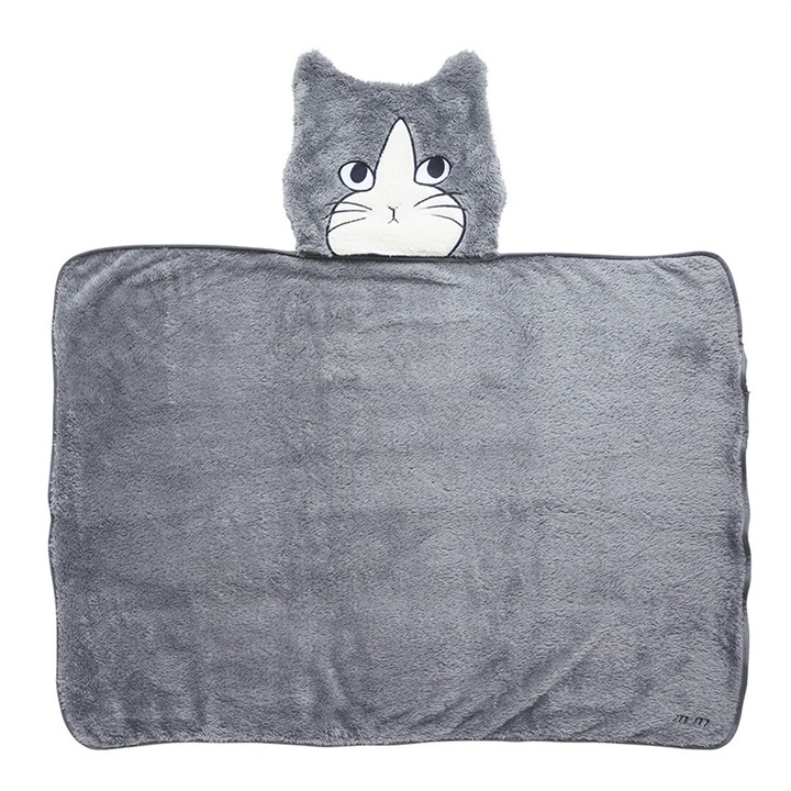 【松尾ミユキ】Cat Face Blanket キャットフェイスブランケット