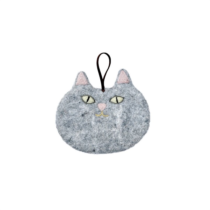 【MERRYMERRY】鍋敷き Felt cat MM-H＆L-021(Gray)