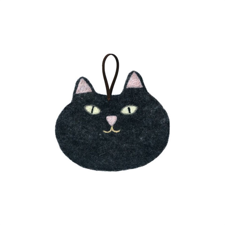 【MERRYMERRY】鍋敷き Felt cat MM-H＆L-021(Charcoal)