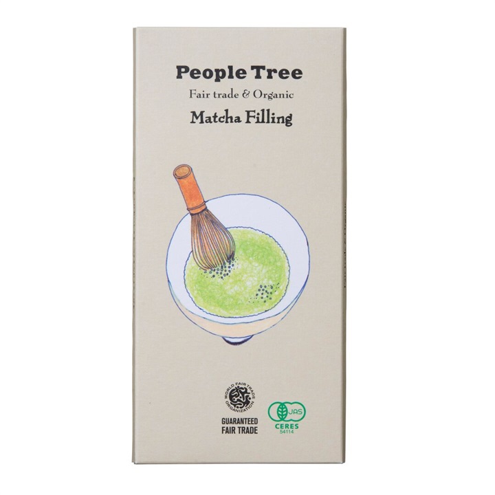 【People Tree】フェアトレード&オーガニックチョコレート 抹茶フィリング