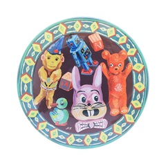 【Nathalie Lete】Glass plate S φ16cm(Toys)