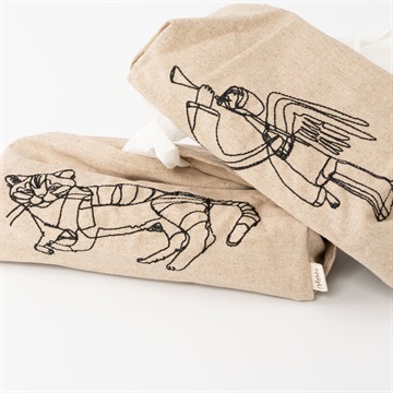 【＋HAyU】刺繍テッシュカバー