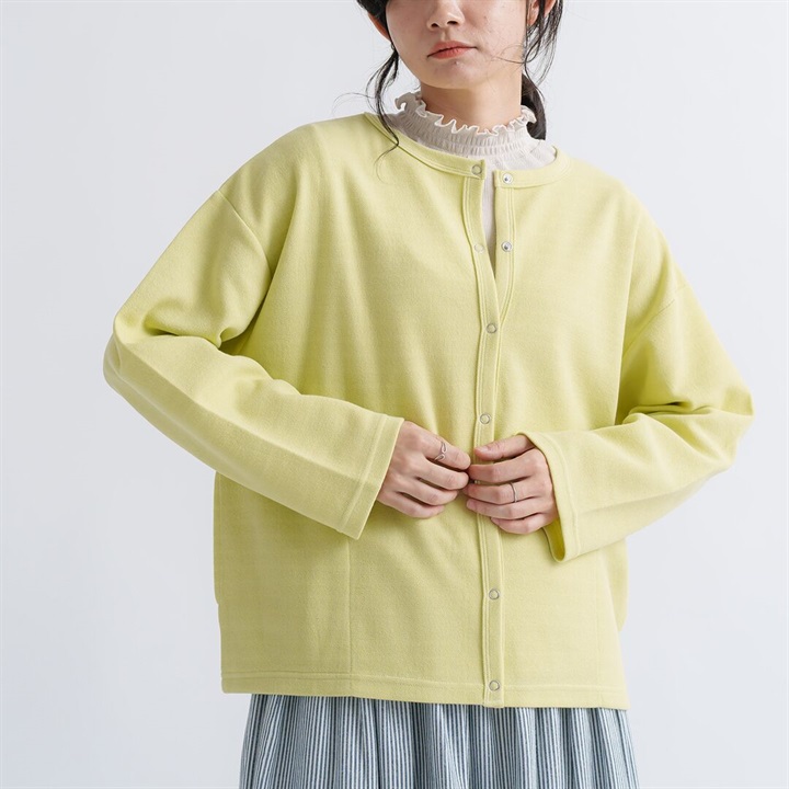 【M.M.O】裏ボーダーポケット付きカーディガン