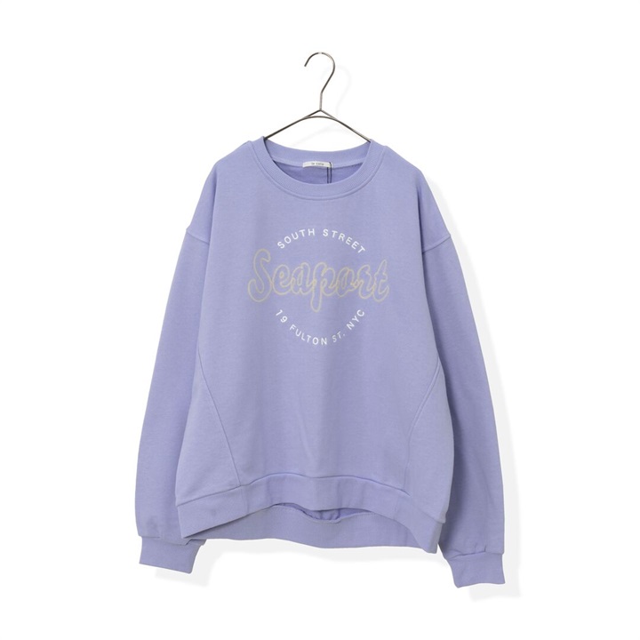 【le colis】裏毛ロゴ刺繍プルオーバー