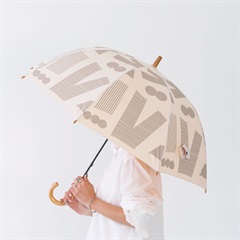 【392 plus m】長傘 晴雨兼用 バイブス 55cm Q324(01 OFF WHITE)