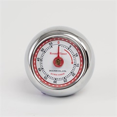 DULTON】KITCHEN TIMER WITH MAGNET キッチンタイマー クローム｜てん