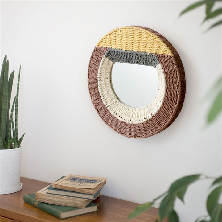 【amabro】WEVING WALL MIRROR Circle