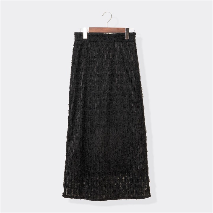 【en haut】シアーフェザースカート