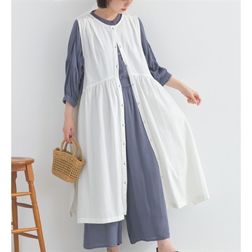 【Lupilien】Crincled sheeting 2wayワンピース