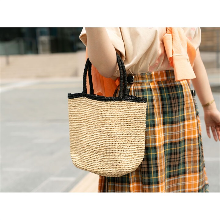 【IVAHONA】CABAS BICOLORE カゴバッグ