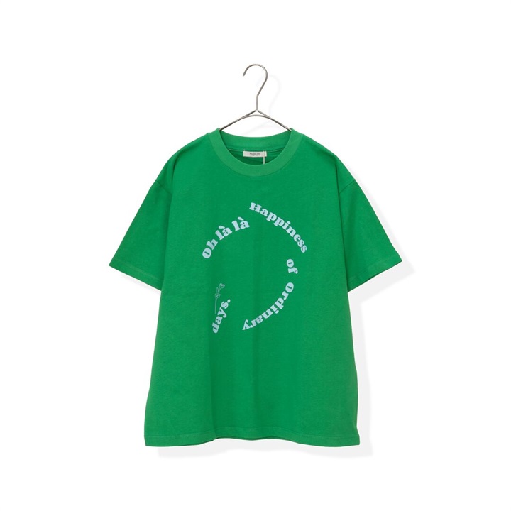 【POU DOU DOU】厚盛りプリントサークルロゴTシャツ
