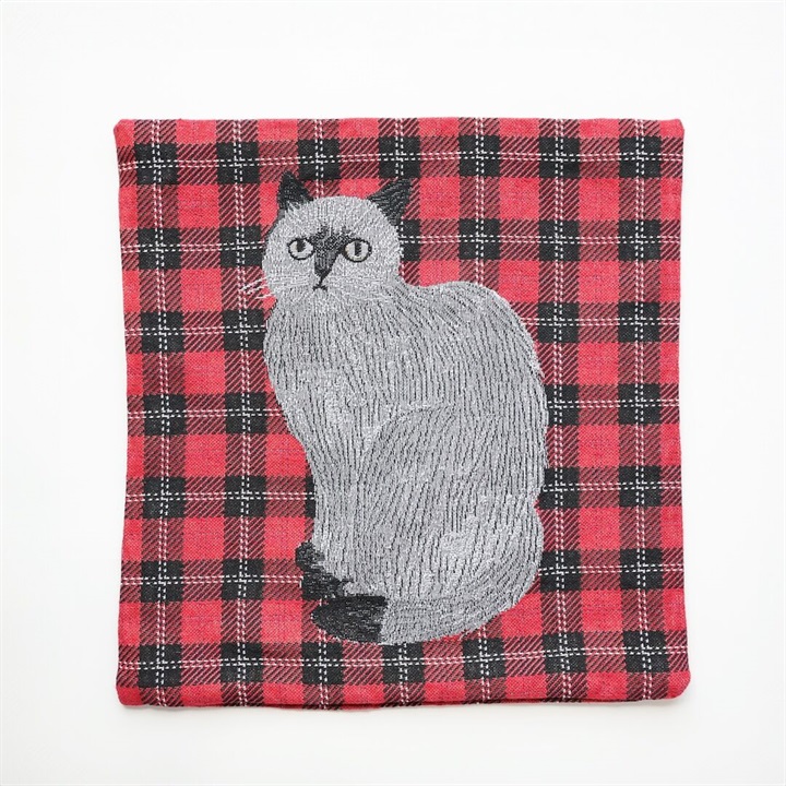 【松尾ミユキ】Cushion cover check back