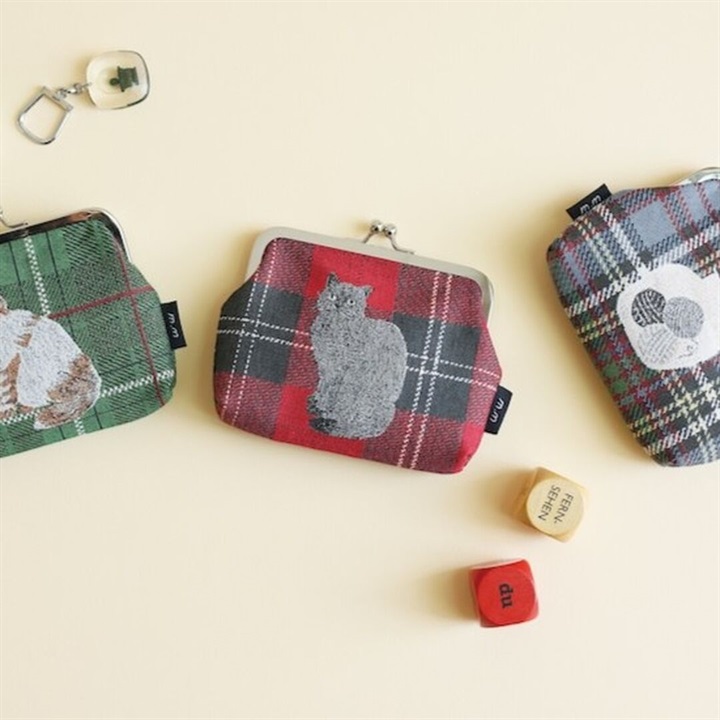 【松尾ミユキ】Mini purse cat check back