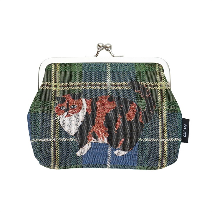【松尾ミユキ】Mini purse cat check back