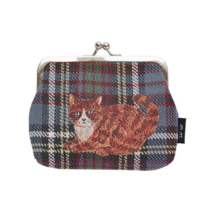 【松尾ミユキ】Mini purse cat check back