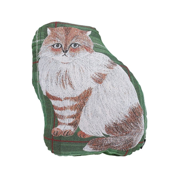 【松尾ミユキ】Diecut cushion cat check back