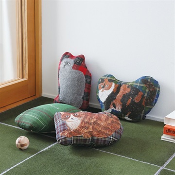 【松尾ミユキ】Diecut cushion cat check back
