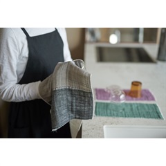 KITCHEN CLOTHS FUKIN bicolor(グレー×ブラック)