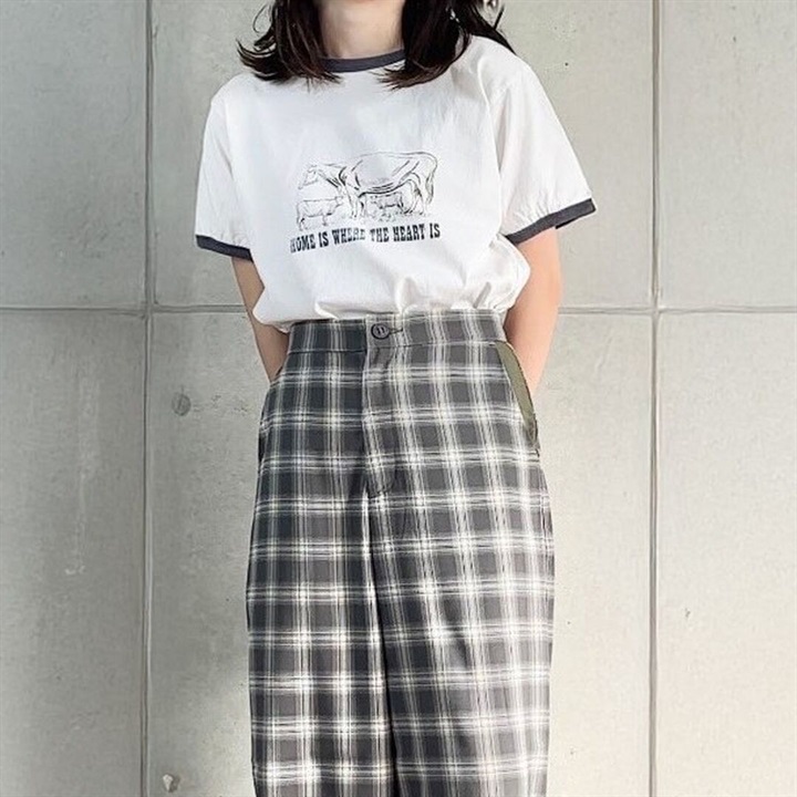 【alee】リンガープリント半袖Tシャツ