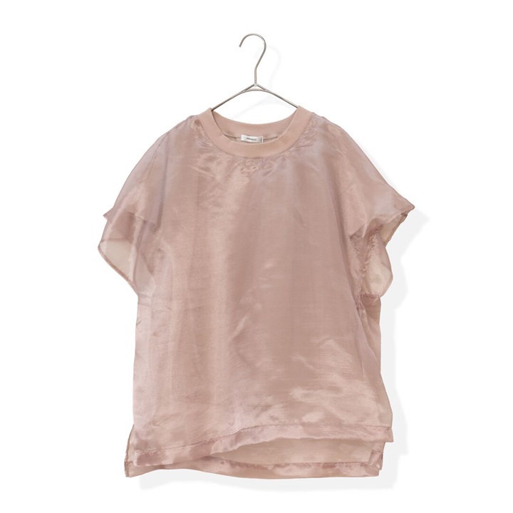 【MAFRAIS】シャイニーレイヤード半袖Tシャツ