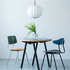 【ENEN】KUUM Chair shikaku - Green x Mustard Yellow x Gray White Steel Frame(マルチカラー)
