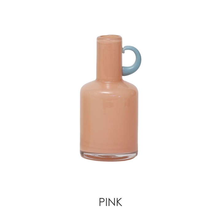カラーガラスフラワーベース TIANA PINK