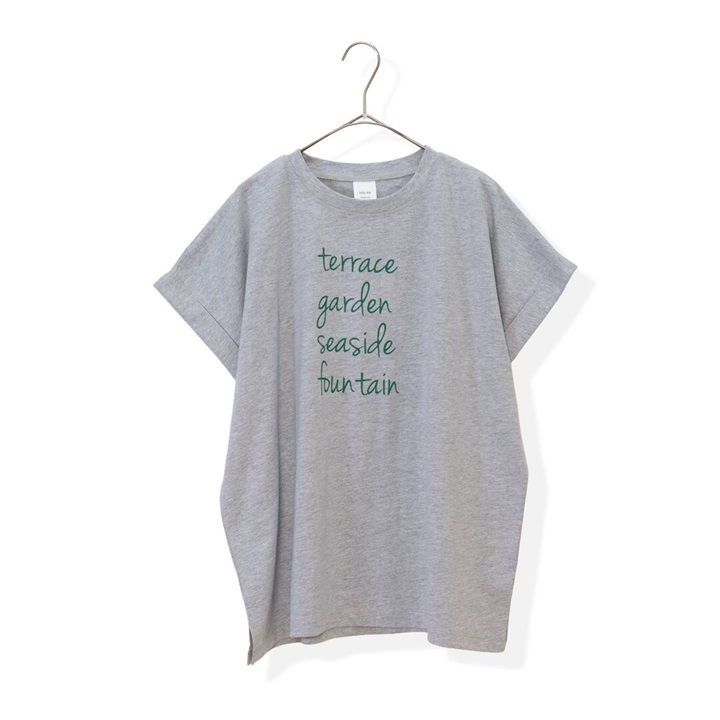 【ista-ire】ロゴプリント半袖Tシャツ