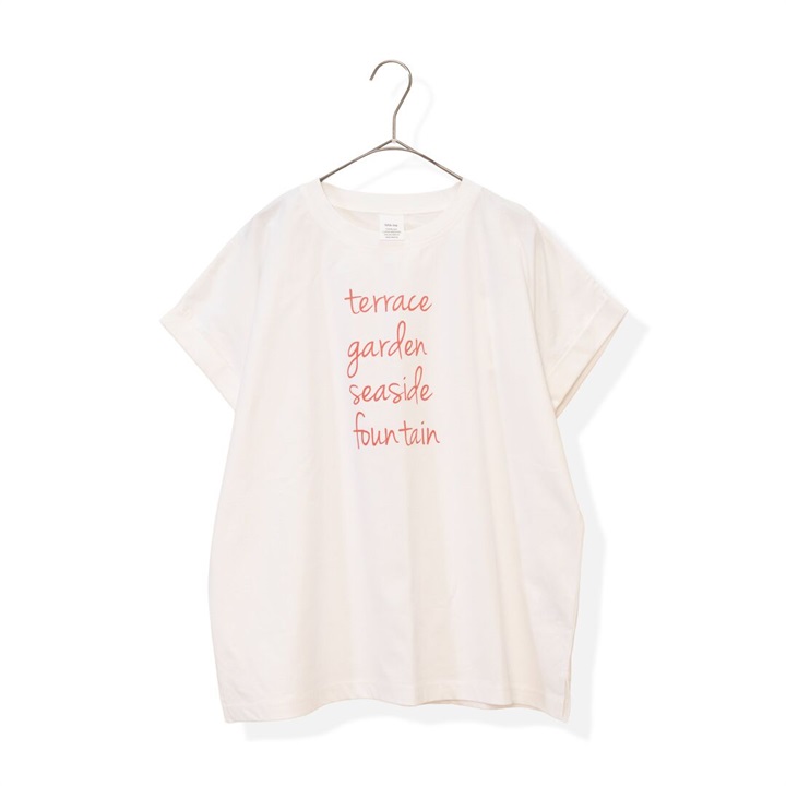 【ista-ire】ロゴプリント半袖Tシャツ
