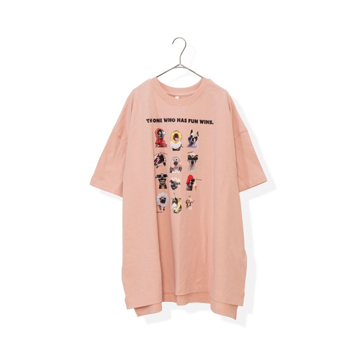 【Lupilien】ゆかいなワンコ7分袖Tシャツ