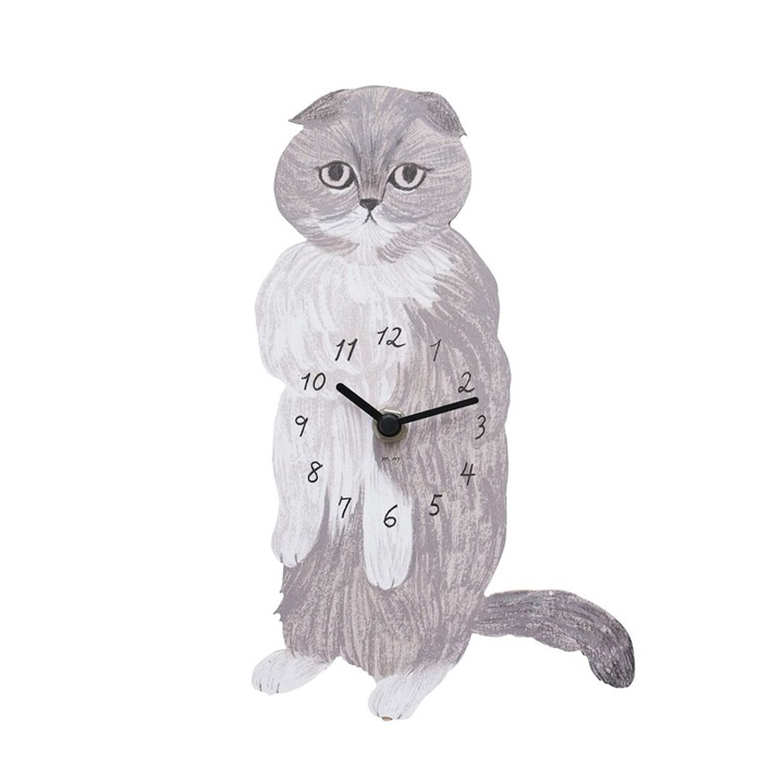 【松尾ミユキ】Diecut clock Cat 11114