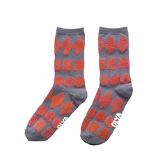 【OLYA】Fluffy Socks Shapes 710021(DGY)
