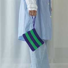 【yao】Net Pouch L 95008(PU×GR)