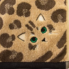 Uchinoko mate 毛並みロングフェイスタオル(ロゼット)