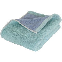 Reversible color フェイスタオル(ミント／ブルー)