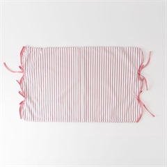 【Casselini HOME】配色リボン枕カバー(コーラル)