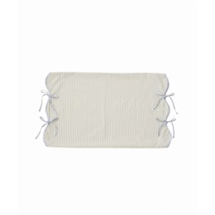 【Casselini HOME】配色リボン枕カバー(ブラック)