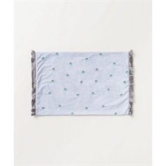 【Casselini HOME】フリンジ枕カバー(ブルー)