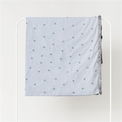 【Casselini HOME】フリンジ掛布団カバー(ブルー)