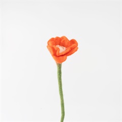 【artipur COTTAGE】フェルトフラワー ポピー(オレンジ)