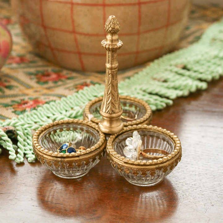 【artipur COTTAGE】3連ガラスプレート