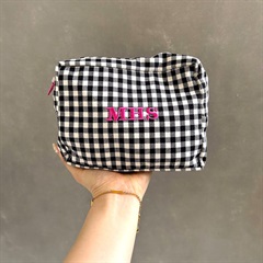 【Mima Hi Seven】播州織 make pouch てんとてん別注＜数量限定＞(ブラックギンガム)