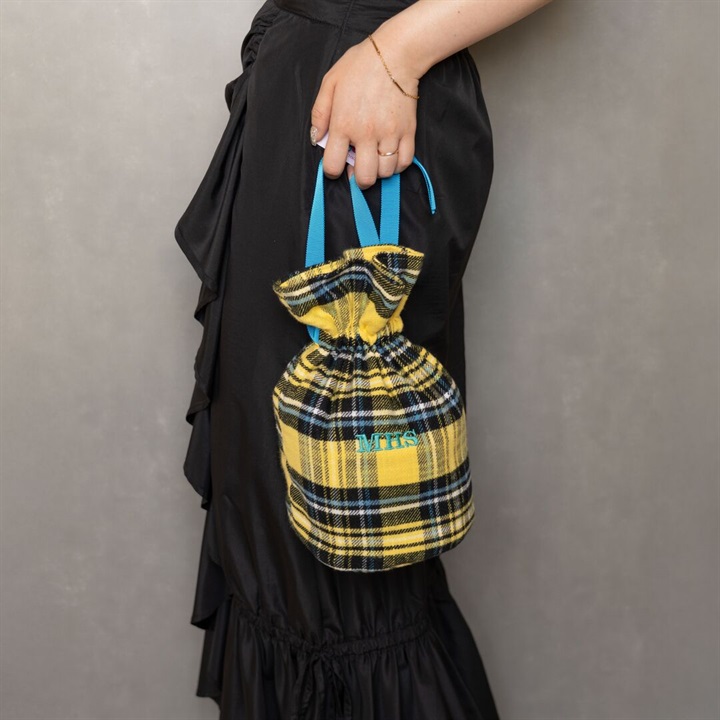 【Mima Hi Seven】播州織 わたがし巾着 BAG in bag てんとてん別注＜数量限定＞