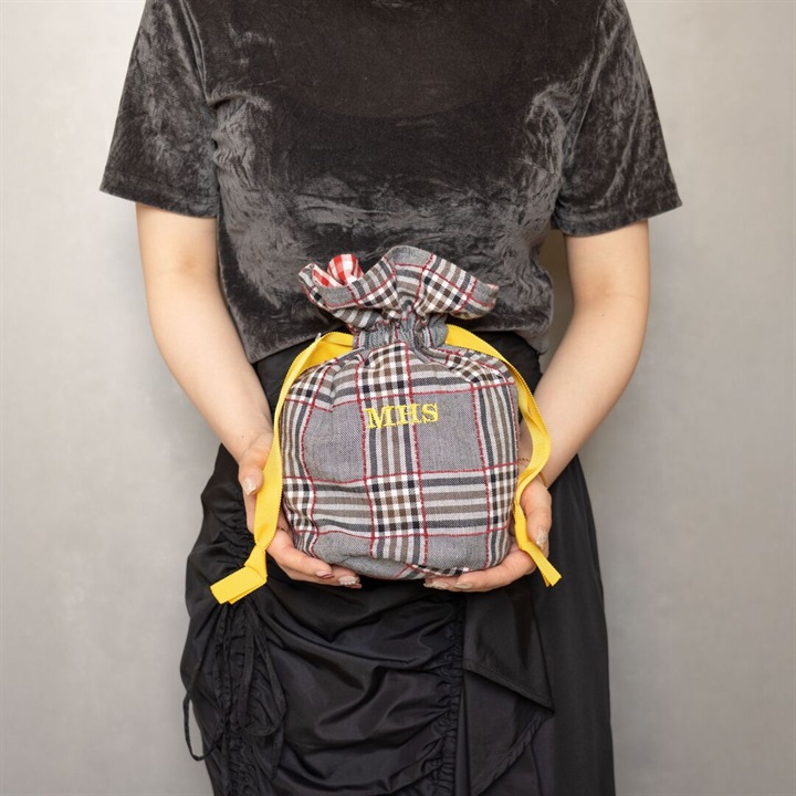 【Mima Hi Seven】播州織 わたがし巾着 BAG in bag てんとてん別注＜数量限定＞