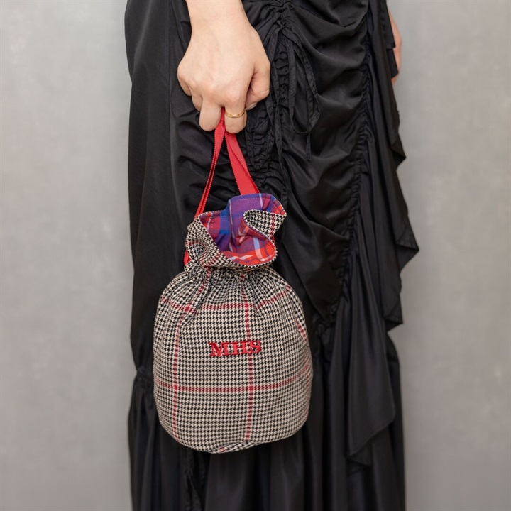 【Mima Hi Seven】播州織 わたがし巾着 BAG in bag てんとてん別注＜数量限定＞