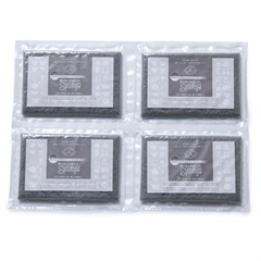 【サンサンスポンジ】シルキーグレー 4個セット(グレー)