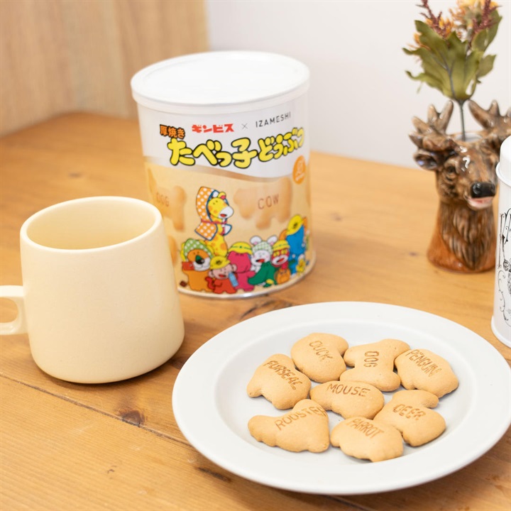 【IZAMESHI】長期保存食 厚焼きたべっ子どうぶつ 缶