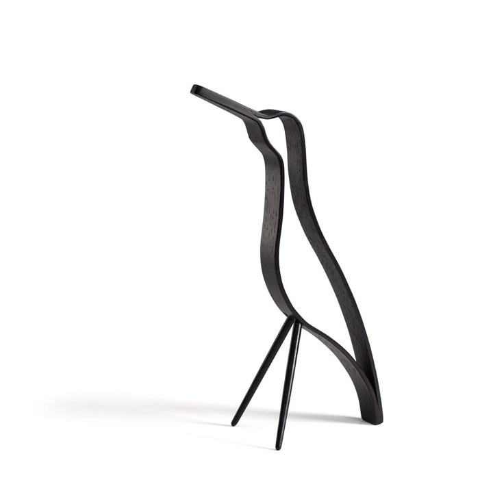 【Cooee Design】Woody Bird High オブジェ 18cm
