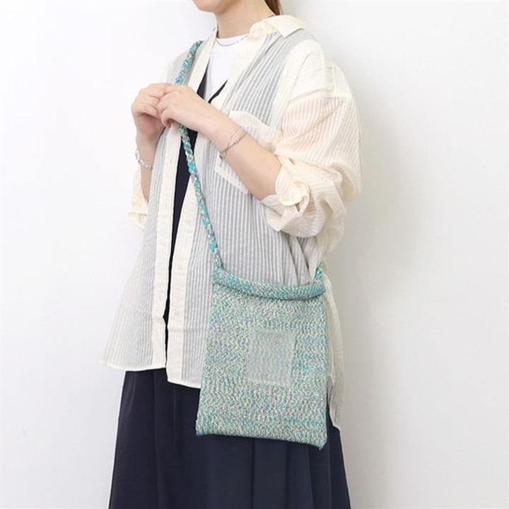 【Nananoel】joyce MIXラメ入ニットミニショルダーバッグ