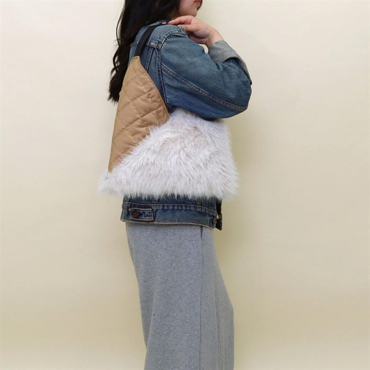 【coocoo】エコファー切替ワンショルダーバッグ
